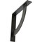 Ekena Millwork Bulwark Steel Bracket, Antiqued Pewter 2"W x 12"D x 12"H BKTM02X12X12BUAPW - alternate 1